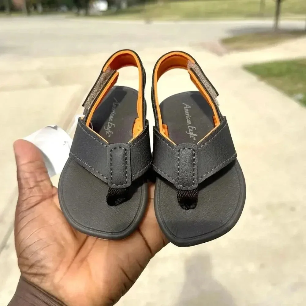 American Eagle Mali Mali Baby‎ Boy Sandal Size 6 Brown